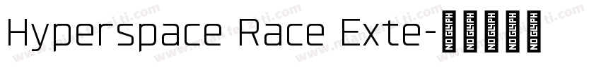 Hyperspace Race Exte字体转换